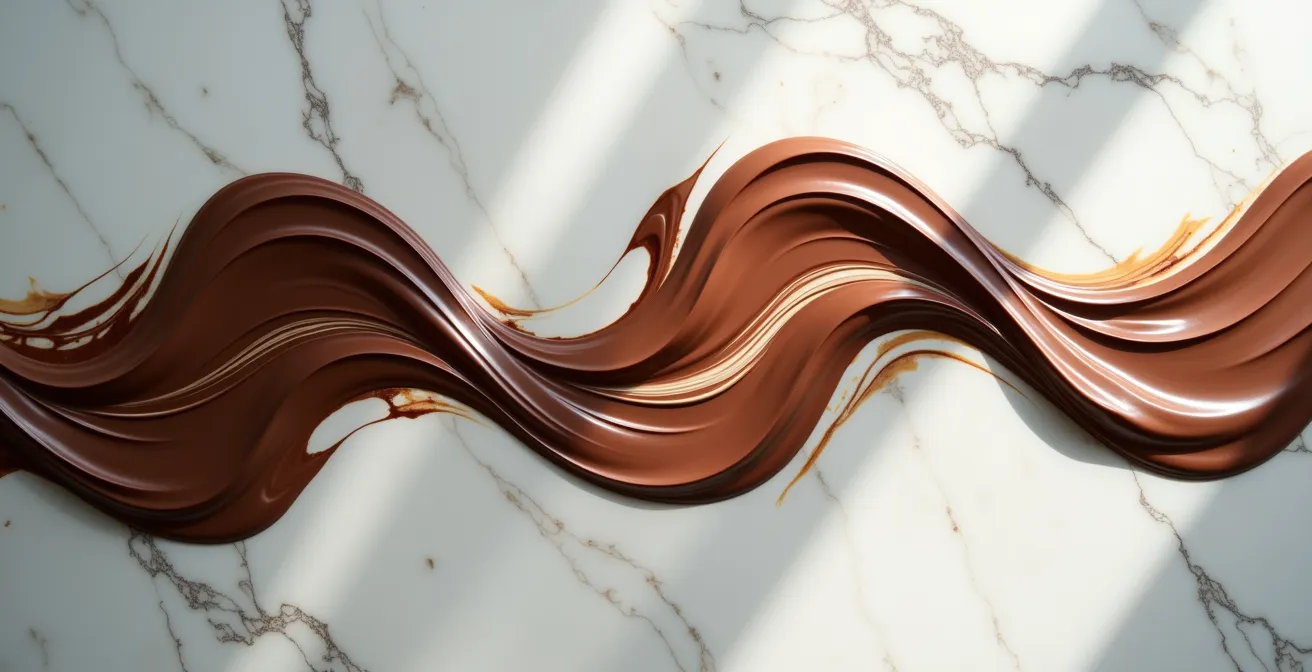 Controlled agitation preventing chocolate crystal clumping